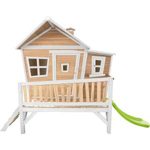 axi Голяма къща за игра Emma - бяла пързалка - Axi