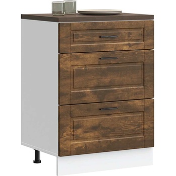 vidaXL Кухненски шкаф Porto, опушен дъб, инженерно дърво (854264)