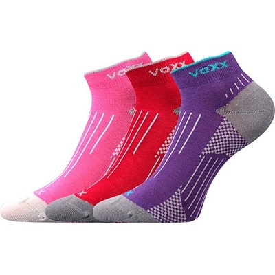 VoXX AZULIK Dětské sportovní ponožky 3 páry v barevném mixu Barva mix B - holka