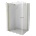 Mexen Mist-F Duo сгъваема лява душ кабина 120 x 80 cm, прозрачна, златна - 8A6-120L-080P-50-00 (8A6-120L-080P-50-00)