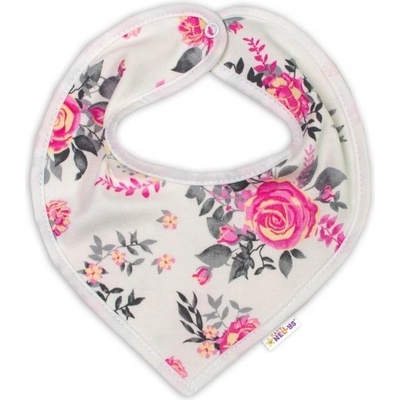 Baby Nellys Bavlnený šátek na krk New Rosses smotanový