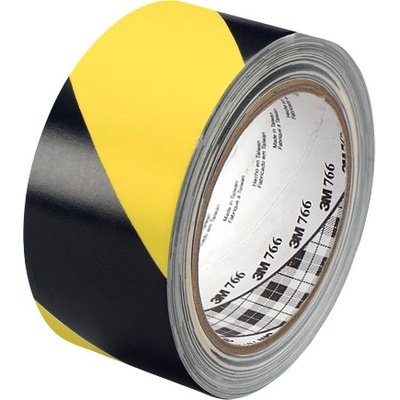 3M 766 výstražná lepiaca páska 50 mm x 33 m x 50 mm čierno-žltá