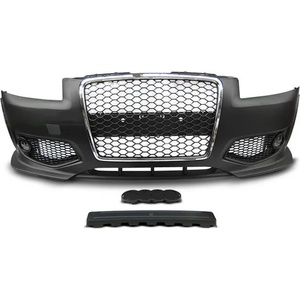  Предна броня за Audi A3 8P (2005-2008) - RS Дизайн с хром решетка (BUMPA38PRSC)