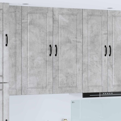 vidaXL Кухненски шкаф Циментено сиво 40 x 31 x 100 см Инженерно дърво (885468)