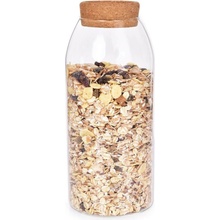 DEDRA BOROSIL sklenená dóza na potraviny s korkovým vekom 1150 ml