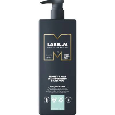 Label.M Honey & Oat hydratační šampon s výtažky z medu a ovsa 1000 ml