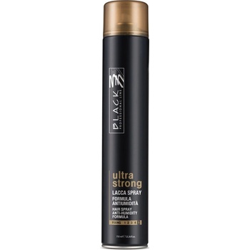 Black professional ultra strong Hair spray 750 ml