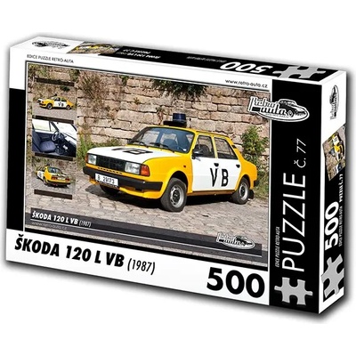 Retro cars - Puzzle Skoda 120 L VB (1987) II - 500 piese