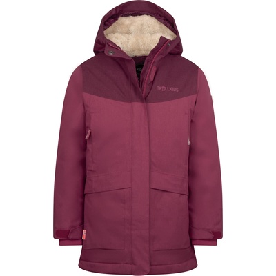 Trollkids Детско палто Trollkids Girl's Oslo Coat Pro Coat - Redwood / Salmon - размер 110 (EU) (703-3999-0314)