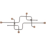 PT LIVING Сива метална стенна закачалка 60, 5 cm Metro - PT LIVING (PT4275GY)