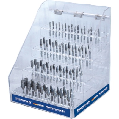 Karnasch 114855 | Výstavný display 6, 8, 10, 12 mm univerzálne ozubenie HP-3 - 64 ks stopka 6 mm, povlakované