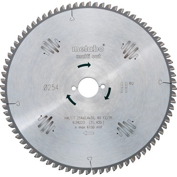 METABO Pilový kotouč HW/CT 254x30, 80 PZ/LZ, 5°
