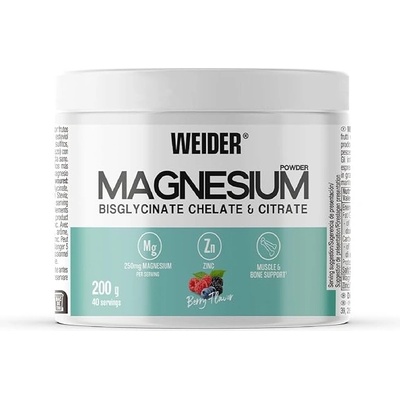 Weider Magnézium Bisglycinát a Citrát prášok lesné ovocie 200 g