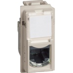 BTicino Розетка RJ45 cat. 6 FTP конектор toolless IDC 1 мод. цвят Крем Living Now - KM4279C6F (KM4279C6F)