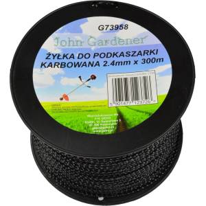 GEKO Корда за тример 2, 4 мм x 300 м въглерод 40143 (G73958)