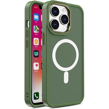 HQWear Кейс HQWear Color Matte за iPhone 15 Plus, съвместим с MagSafe, зелен (KXG0072518)