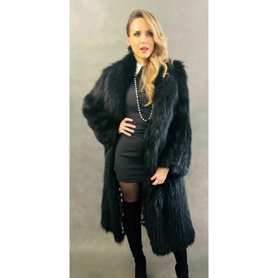 Max Original Leather Kožuch z pravej líšky SAGA FURS M-16 black