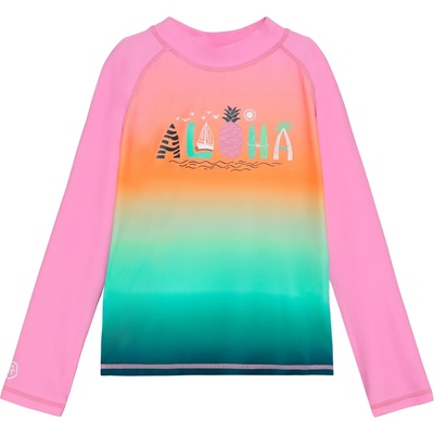Color Kids Детска плажна тениска от ликра Color Kids Kid's T-Shirt L/S with Chest Print Lycra - Begonia Pink - размер 128 (EU) (750-2569-0217)