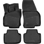 LEMENT Element 3D rubber floor mats suitable for Audi Q3 | Mk2 (F3) | 2018-2024 | 100% custom-fit all-weather floor mats made of TPE, high edge, waterproof, non-slip, odorless - AUDI