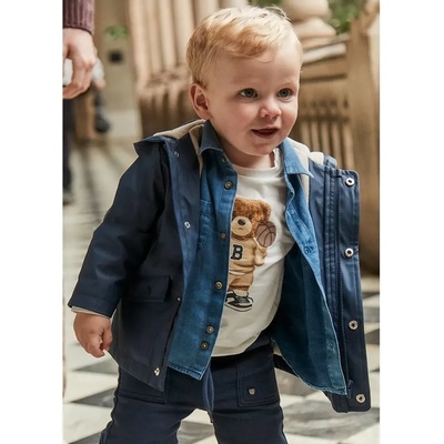 MAYORAL Непромокаемо яке в тъмносин цвят за бебе момче Mayoral