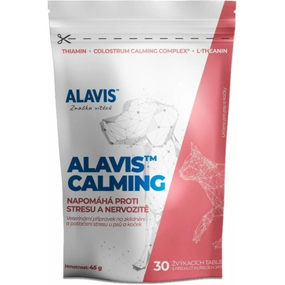 Alavis Calming pre psov a mačkyžuvacích tabliet 45 g