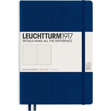 Leuchtturm1917 Medium A5 Tečkovaný zápisník Navy