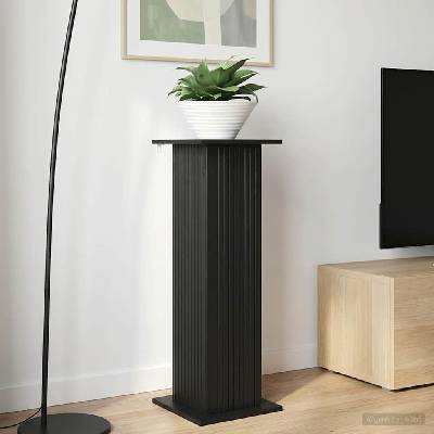 vidaXL Стойка за растения Черно 30, 5 x 30 x 100, 5 см (899746)