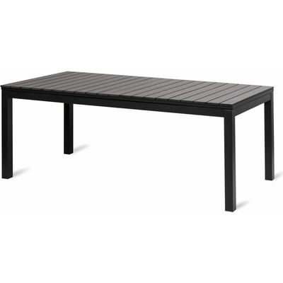 Noela Grande Lungo XXL Záhradný rozkladací stôl 200/260 x 90 cm, hliník/artwood, čierny NOELA 34570522
