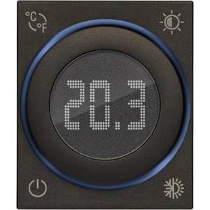 Vimar 30440. G Стаен ротативен термостат Linea, 100-240V 2M, с циферблат, Black, Vimar (VM30440.G)