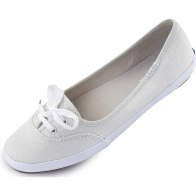 Keds Teacup Lurex Stripe Silver