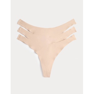 Marks & Spencer Опаковка 3 невидими бикини Body Invisibles с по-голяма задна част, без видими линии Marks & Spencer бежово Marks & Spencer | Bezhov | ЖЕНИ | 6