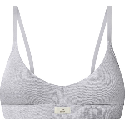 esmara vroubkovaná podprsenka s BIO bavlnou šedá – Zboží Mobilmania