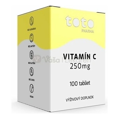 TOTO Vitamín C 250 mg 100 tabliet