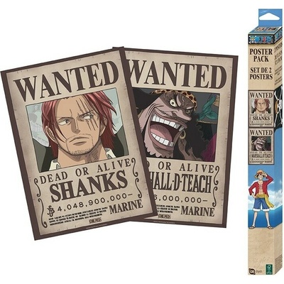 Darčekový set One Piece - Wanted Shanks & Blackbeard