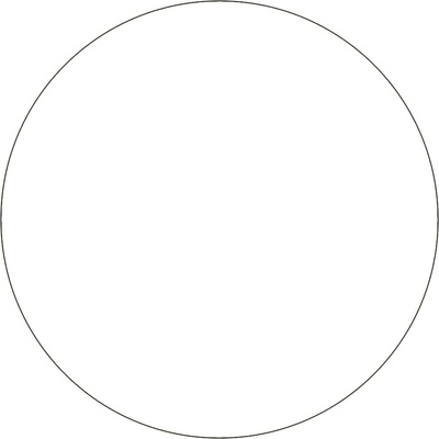 Samolepicí značení umístění palet WT-5110, tvar ''kruh'' – PVC, bílá, pr. 75 mm, balení 25 ks