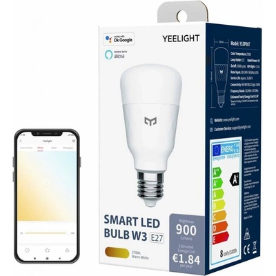 Yeelight Smart LED Bulb W3 inteligentní žárovka , stmívatelná, bíla