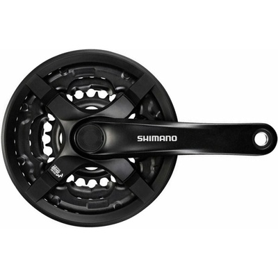 Kliky SHIMANO Tourney FC-TY501-L 175mm 48-38-28 zubů, černé s krytem, v krabičce
