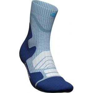Bauerfeind Sports Дамски туристически чорапи Bauerfeind Sports Women's Outdoor Merino Mid Cut Socks Walking socks - Sky Blue - размер 43-46 (EU) (201-7781-0113)
