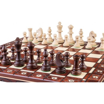 Dřevěné šachy Consul hnědé