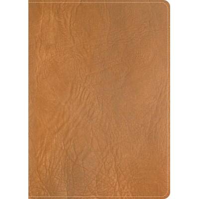 CSB He Reads Truth Bible, Holman Handcrafted Collection, Saddle Brown Premium Calfskin