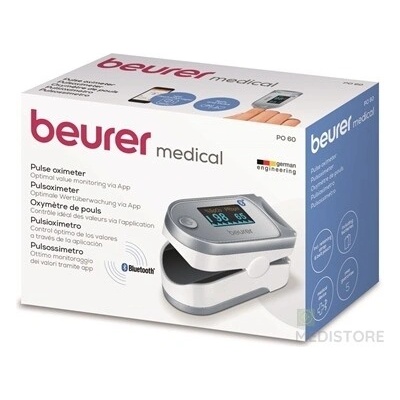 Beurer PO 60 BT Pulzný Oxymeter s funkciou Bluetooth 1 ks