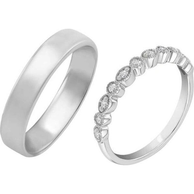 Eppi Eternity prsten s lab-grown diamanty a pánský komfortní prsten Paloma RW44155