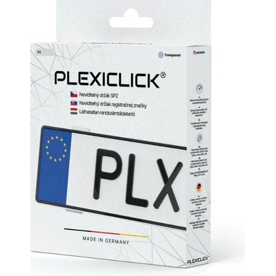 Plexiclick V1 Transparent (110 mm) - průhledný držák pro CZ SPZ – Sleviste.cz