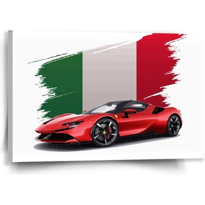 Sablio Obraz Ferrari Talianska vlajka - 60x40 cm