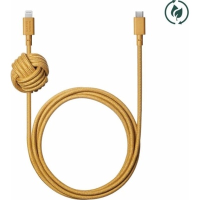 Native Union N-CL-KFT-NP USB-C – Lightning 3m žlutý