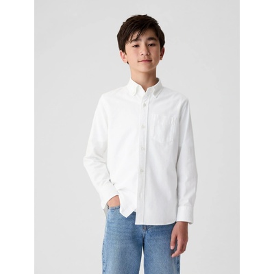 GAP Oxford dětská košile bílá