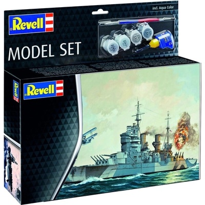 REVELL ModelSet loď 65182 Battleship HMS Duke of York 1:1200