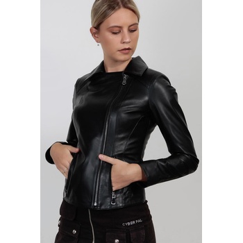 Leonardo Дамско кожено яке - Черно 987710 #266658 (266658_Черно)