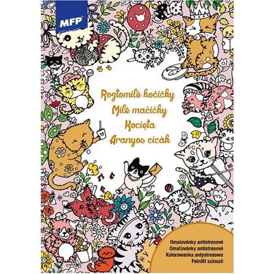 MFP 5301031 omalovánky antistresové Roztomilé kočičky 210x296