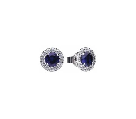 Diamonfire Luxusné strieborné náušnice E5598